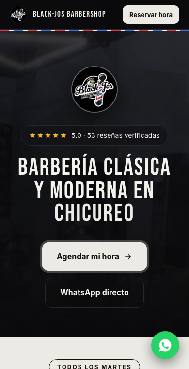 Versión móvil del sitio
