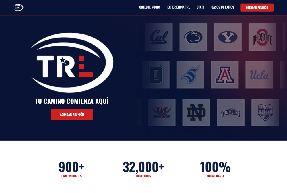 Sitio web de The Rugby Link