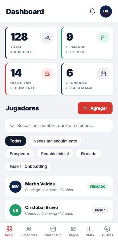 CRM de The Rugby Link